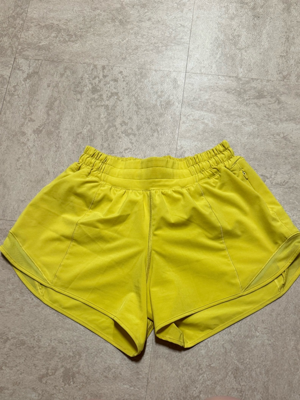 lululemon athletica Bright Yellow Women's Athletic Shorts